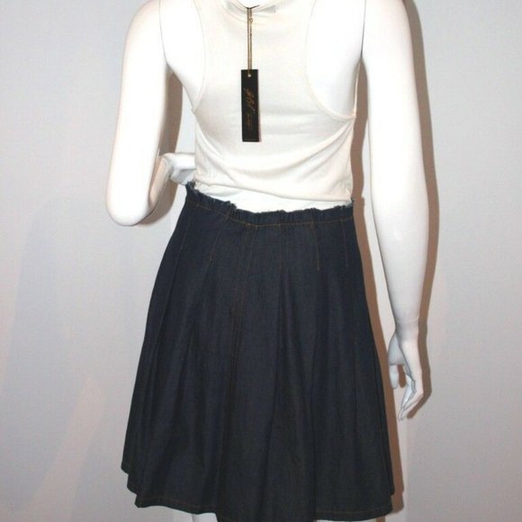 A.B.S Luxury Collection ALLEN SCHWARTZ Denim DRESS - Picture 2 of 2